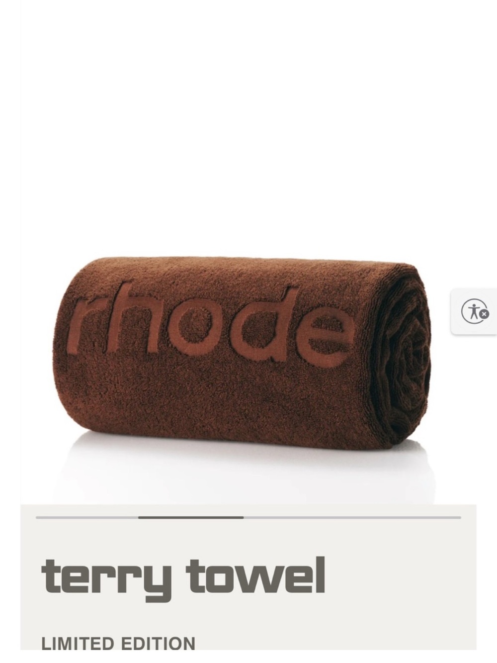 RHODE Terry Towel in Chocolate